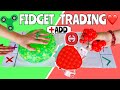 FIDGET TRADING - RED ❤️ VS GREEN 💚 *SHE SCAMMED ME* 😡