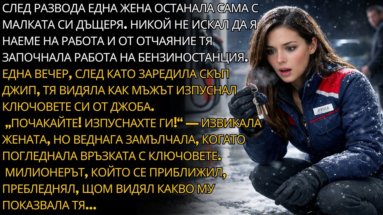 След развода жената остана сама с малката си дъщеря, без работа и без надежда.