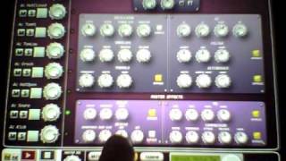 Molten Drum Machine - Instrument Mixer and FX Section