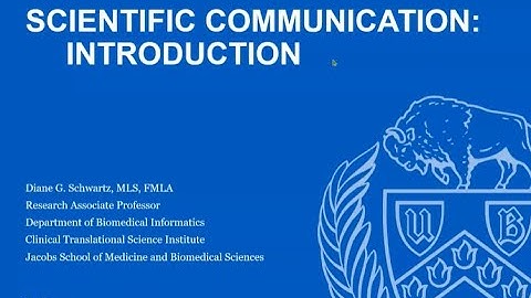 Overview of Scientific Communication / Institutional Comm. (Sci. Comm. Series 2024, Workshop #1)