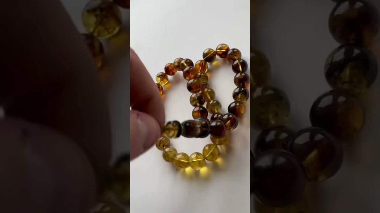 14mm. Natural Baltic Amber Islamic Prayer Beads 57g.