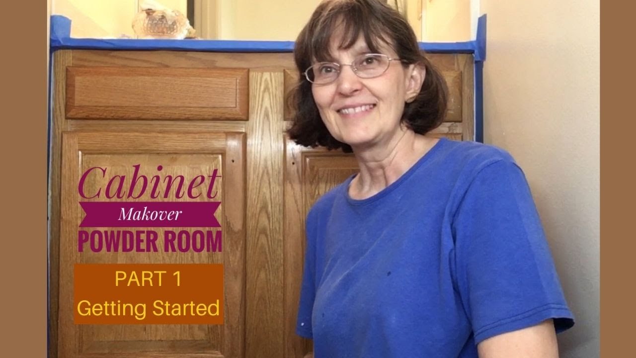 How to Paint Bathroom Cabinets Part 1 - YouTube