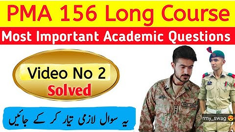 PMA Long Course Most Important and Repeated Questions | Pma Initial Test Experience