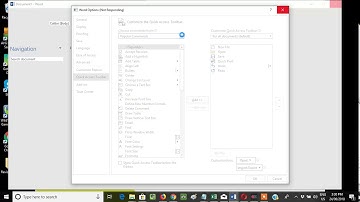 Quick Access menu Bar