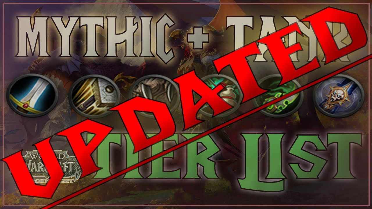 Updated M+ Tank Tier List