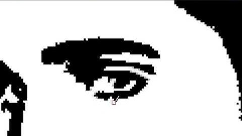 Scroll saw portrait pattern in Paint Shop Pro