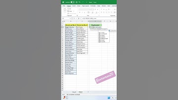 Find Common Names Between Two Lists in Excel | Hidden Excel Trick You Must Try #shorts