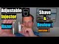 Parker Adjustable Injector Razor Shave Review 4K