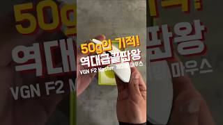 50g 초경량 끝판왕?역대급 갓성비 8K 마우스 VGN F2 Master