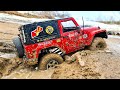 Mud racing rc mania jeep wrangler vs nissan patrol vs ford bronco vs land cruiser 76