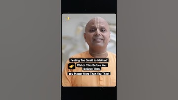 Feeling Too Small to Matter? You’re More Powerful Than You Know | Gaur Gopal Das #shorts #impact