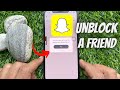 How to Unblock Someone on Snapchat (2022)