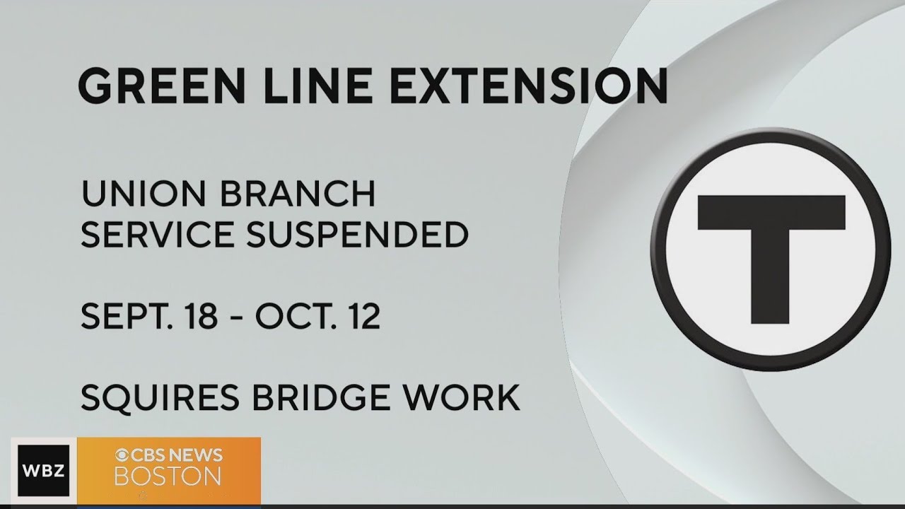 MBTA Green Line Extension service partially suspended; Bourne Bridge work begins