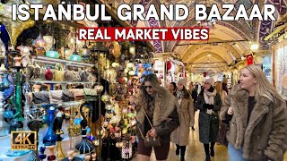 Istanbul Turkey 2026 4K Walking Tour | Inside the Grand Bazaar – Shops, Souvenirs &amp; Local Life