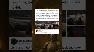 While filming The Good, the Bad and the Ugly, the Spanish Army blew up the bridge before cameras Wealth