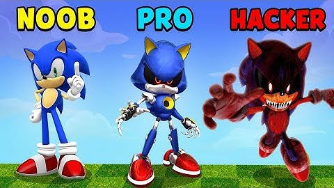 Noob vs pro vs hacker sonic dash