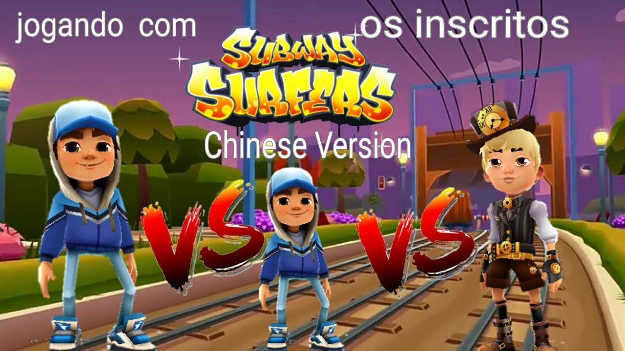 Subway Surfers chinese version jogando com inscritos parte 2