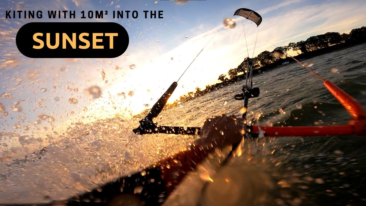 Kiting into the sunset with 10m² Vantage Kite || GoPro Hero 9 - YouTube