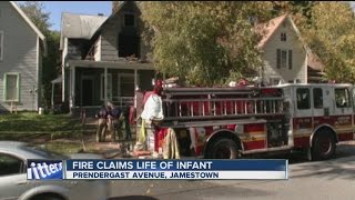 Infant dies in morning house fire in Jamestown