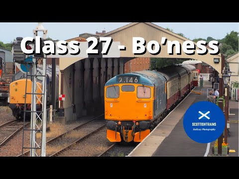 Bo'ness and Kinneil Railway Class 27 Sulzer 27001. Heritage Railway with classic traction.