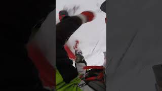 Motorcycle Crash at 50 K/H in Snow