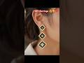 DIY Party Wear Earrings at Home 💚 #shorts #viral