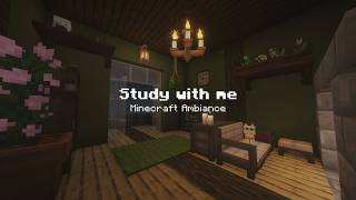 ✦Study With Me I Minecraft 5+ Hour Ambiance With Rain Sounds I ✦