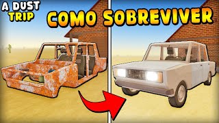 COMO SOBREVIVER E MONTAR O SEU CARRO NO A DUST TRIP | ROBLOX (UM ESTRANHO ME SEGUIU)