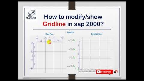 How to Modify show Gridline in Sap 2000