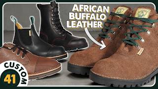 Custom Roughout African Buffalo Boots   New Style? // Custom Boot Rack Of The Week #41