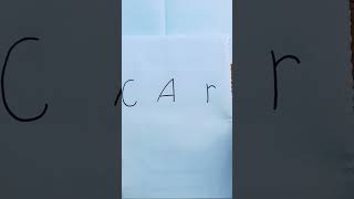 How to turn word CAR into drawing Bugatti car Super easy