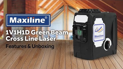 Maxiline SG1V1HDG Green Cross Line Laser Level Kit Unboxing & Features
