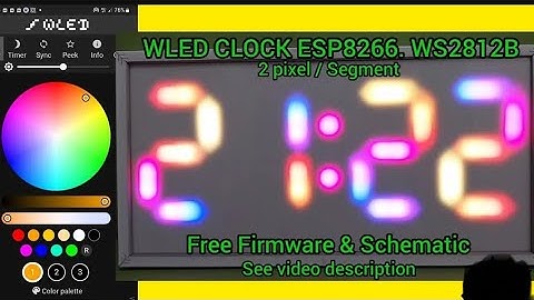Diy NTP RTC Digital Clock ws2812B 12/24H