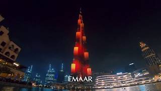 Burj Khalifa Eid LED Show