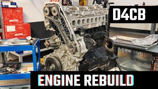 Engine Rebuild in 8 minutes | Hyundai Grand Starex iLoad iMax H1 Timelapse | D4CB Engine Overhaul