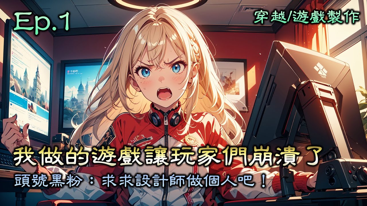 我做的遊戲讓玩家們崩潰了》Ep1，帶着系統穿越了。在這個PC端遊和手遊極度落後的世界，也想搞3A大作，無奈初始的資源有限。開局只好製作羊了個羊，結果百萬玩家崩潰，頭號黑粉：求求設計師做個人吧！
