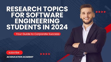 Research Topics for Software Engineering Students in 2024 || Software Engineering Research Topics