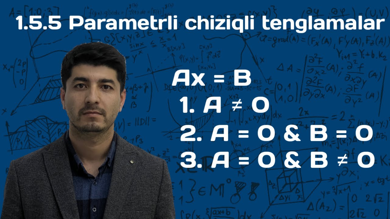 Parametrli chiziqli tenglamalar. Oq to'plam (19976- 2007)