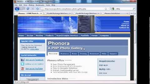 Phonora v2.0 Installation - PHP Photo Gallery