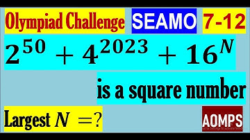Find the largest positive integer N such that 2^50+4^2023+〖16〗^N is a square number.