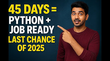 0 to Job Ready in 45 Days | Final Python Challenge of 2025 🔥 #python #programming #coding