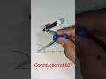 Construction of 80° #studyo #mathematics #construction #80°