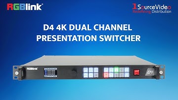 RGBlink D4 4K HDR Dual Channel Switcher – The Ultimate Presentation Solution!