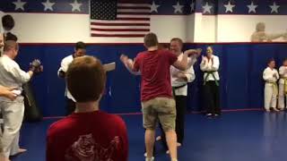 Colby with Koolen de Vries syndrome 1st board break