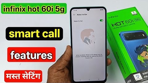 Infinix hot 60i smart call setting | infinix hot 60i smart call features | infinix 60i call setting