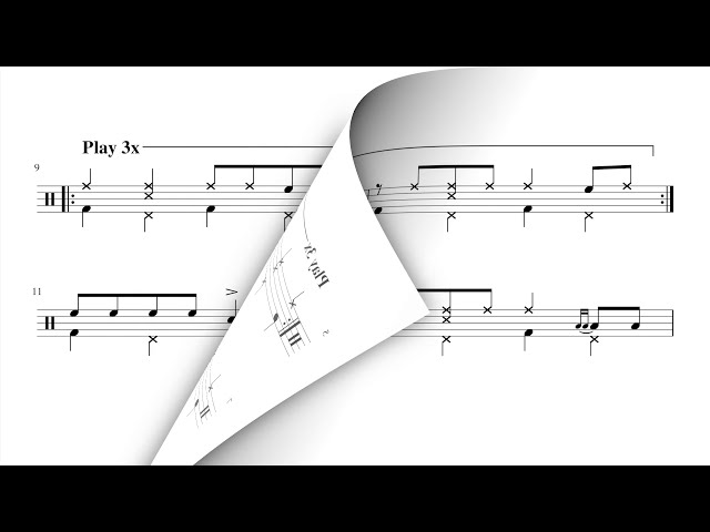 How to play a MAMBO drum beat - reading exercise