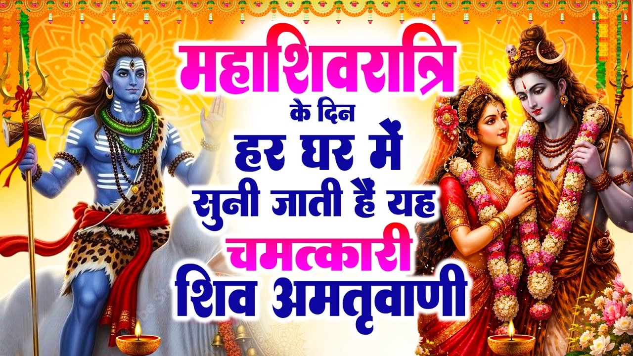 Shiv Amritwani~महाशिवरात्रि के दिन हर घर में सुनी जाती हैं यह चमत्कारी शिव अमृतवाणी~Mahashivratri