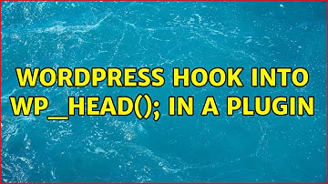 Wordpress: Hook into wp_head(); in a plugin