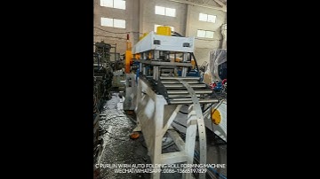 C Purlin with Auto Folding Roll Forming Machine by Yanwu Machinery