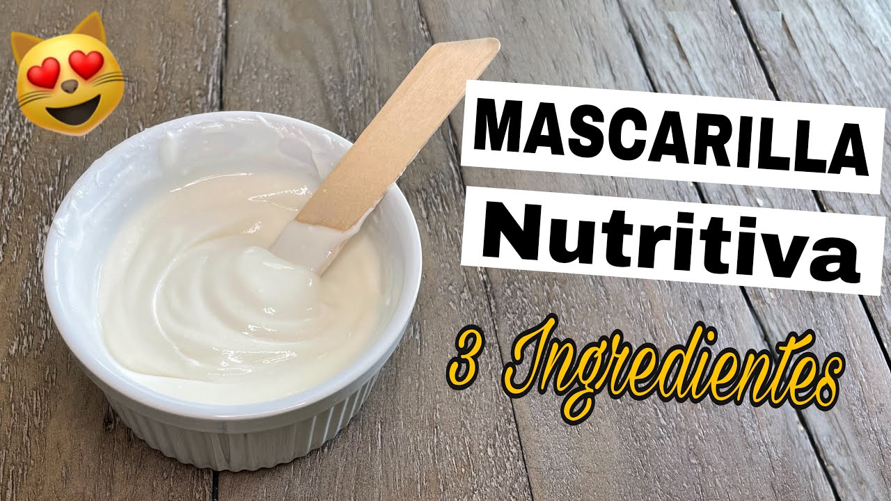 Mascarilla para nutrir el con 3 ingredientes | Yogurt | Versión Rizada -
